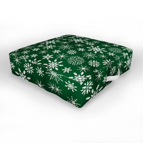 Iveta Abolina Silent Night Green Outdoor Floor Cushion