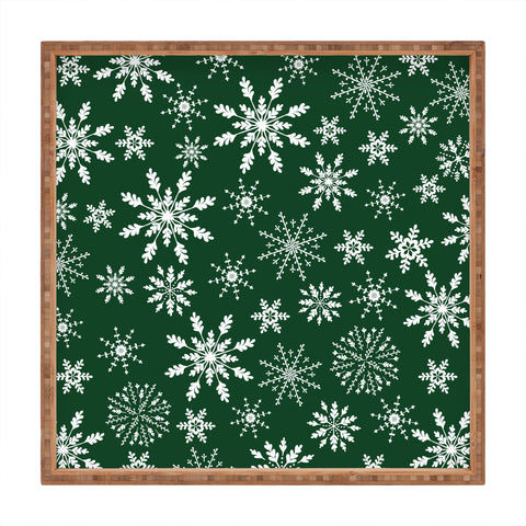 Iveta Abolina Silent Night Green Square Tray