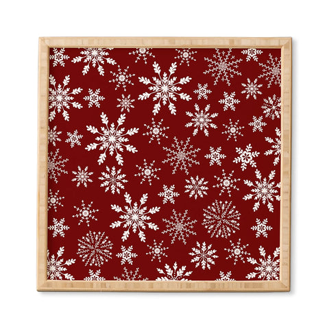 Iveta Abolina Silent Night Red Framed Wall Art