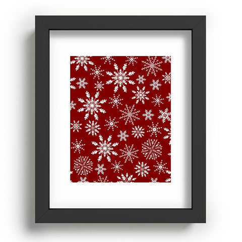 Iveta Abolina Silent Night Red Recessed Framing Rectangle