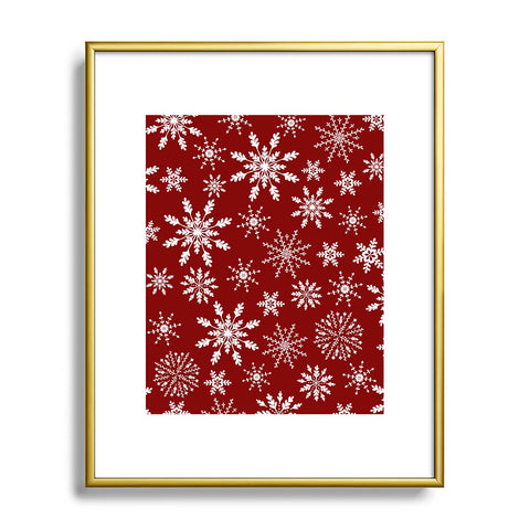 Iveta Abolina Silent Night Red Metal Framed Art Print