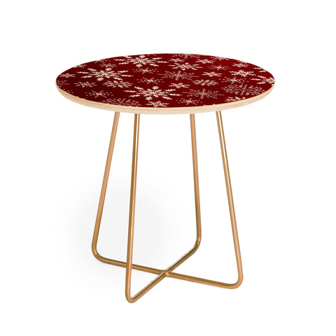 Iveta Abolina Silent Night Red Round Side Table
