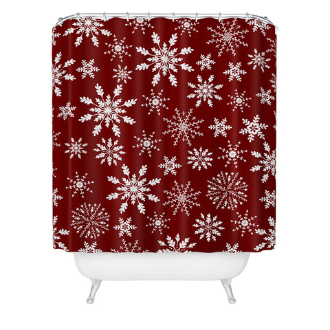 Iveta Abolina Silent Night Red Shower Curtain