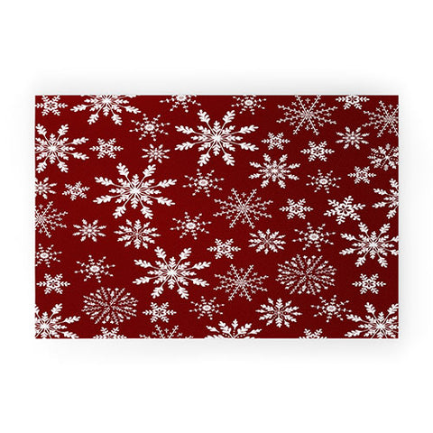 Iveta Abolina Silent Night Red Welcome Mat