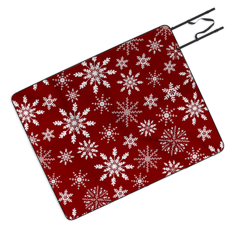 Iveta Abolina Silent Night Red Picnic Blanket