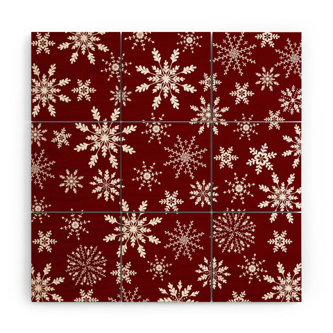 Iveta Abolina Silent Night Red Wood Wall Mural