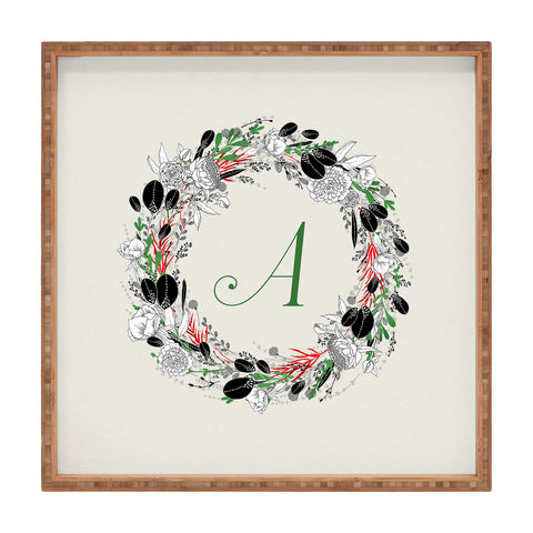 Iveta Abolina Silver Dove Christmas A Square Tray