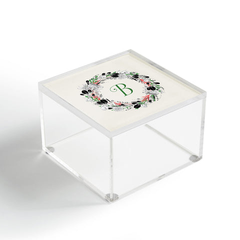 Iveta Abolina Silver Dove Christmas B Acrylic Box