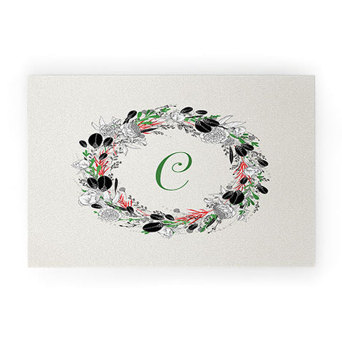 Iveta Abolina Silver Dove Christmas C Welcome Mat