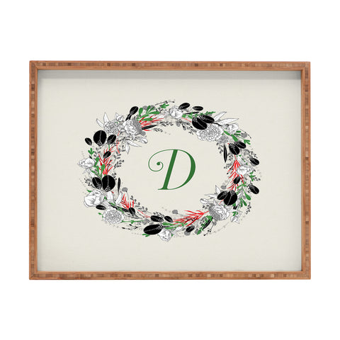 Iveta Abolina Silver Dove Christmas D Rectangular Tray