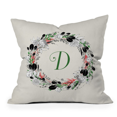 Iveta Abolina Silver Dove Christmas D Throw Pillow
