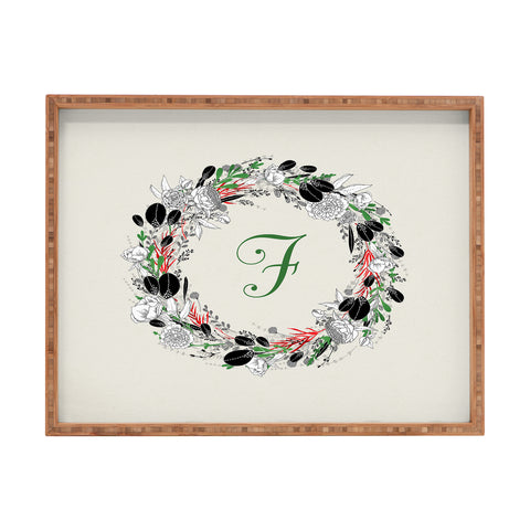 Iveta Abolina Silver Dove Christmas F Rectangular Tray