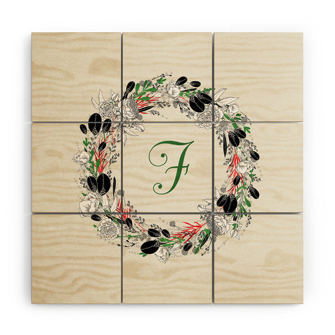 Iveta Abolina Silver Dove Christmas F Wood Wall Mural