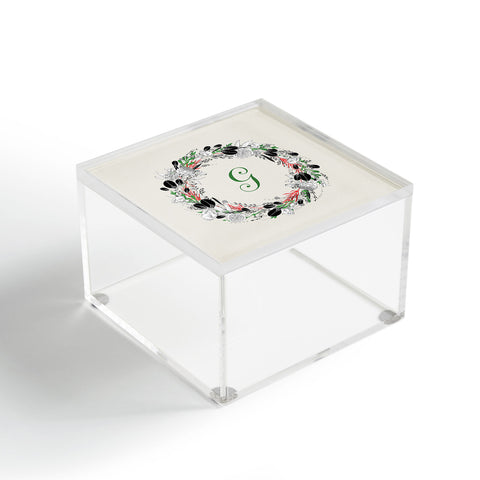 Iveta Abolina Silver Dove Christmas G Acrylic Box