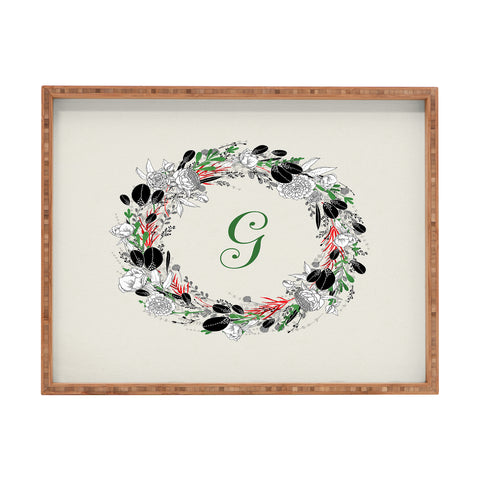 Iveta Abolina Silver Dove Christmas G Rectangular Tray