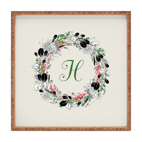 Iveta Abolina Silver Dove Christmas H Square Tray