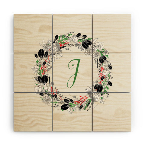 Iveta Abolina Silver Dove Christmas J Wood Wall Mural