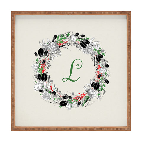 Iveta Abolina Silver Dove Christmas L Square Tray