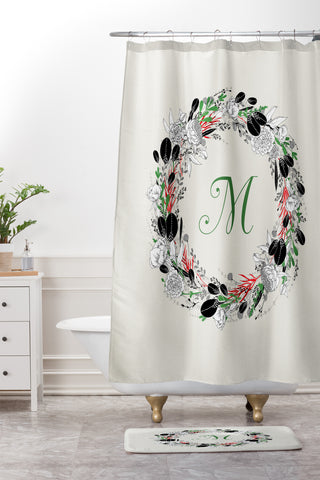 Iveta Abolina Silver Dove Christmas M Shower Curtain And Mat