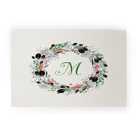 Iveta Abolina Silver Dove Christmas M Welcome Mat