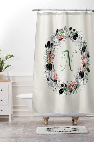 Iveta Abolina Silver Dove Christmas N Shower Curtain And Mat