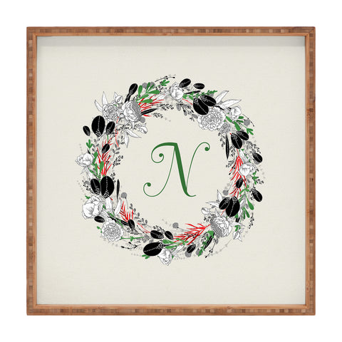 Iveta Abolina Silver Dove Christmas N Square Tray