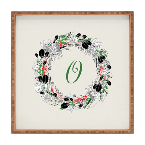 Iveta Abolina Silver Dove Christmas O Square Tray