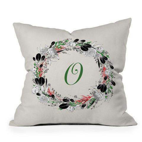 Iveta Abolina Silver Dove Christmas O Throw Pillow