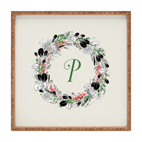 Iveta Abolina Silver Dove Christmas P Square Tray