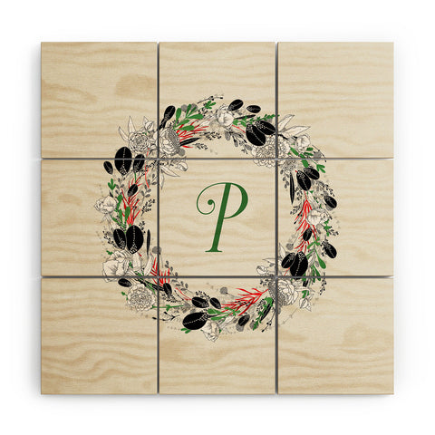 Iveta Abolina Silver Dove Christmas P Wood Wall Mural