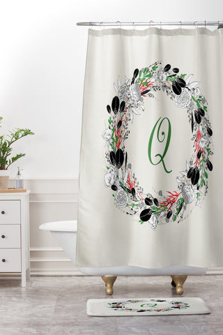 Iveta Abolina Silver Dove Christmas Q Shower Curtain And Mat