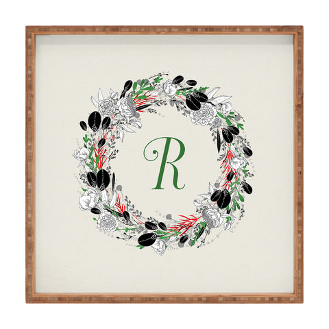 Iveta Abolina Silver Dove Christmas R Square Tray