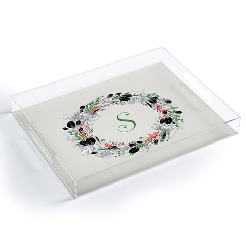 Iveta Abolina Silver Dove Christmas S Acrylic Tray
