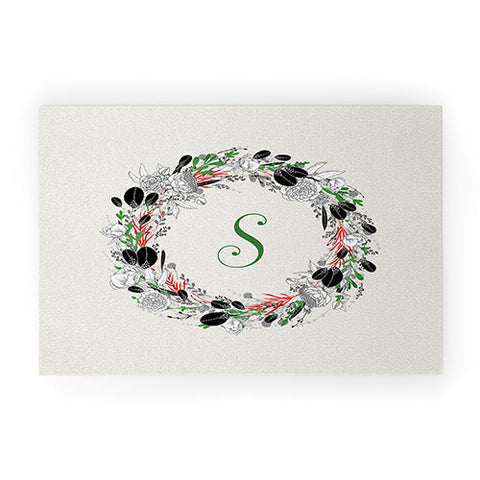 Iveta Abolina Silver Dove Christmas S Welcome Mat