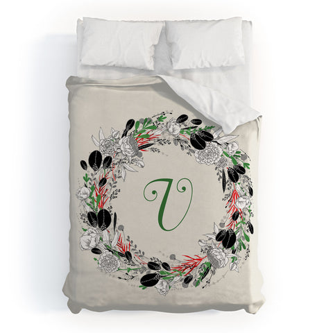 Iveta Abolina Silver Dove Christmas V Duvet Cover