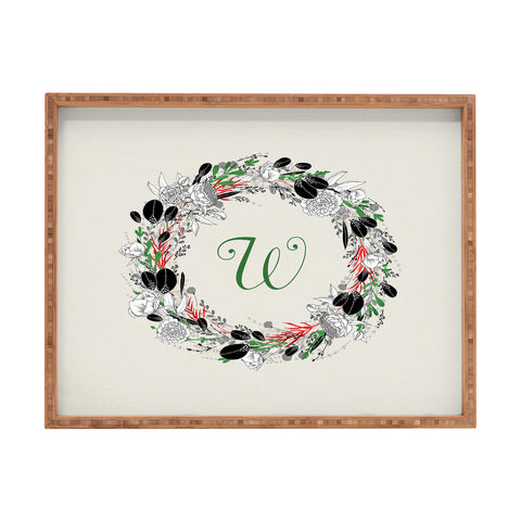 Iveta Abolina Silver Dove Christmas W Rectangular Tray