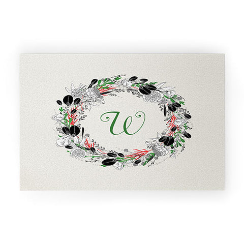 Iveta Abolina Silver Dove Christmas W Welcome Mat