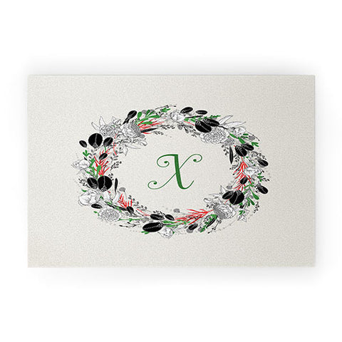 Iveta Abolina Silver Dove Christmas X Welcome Mat