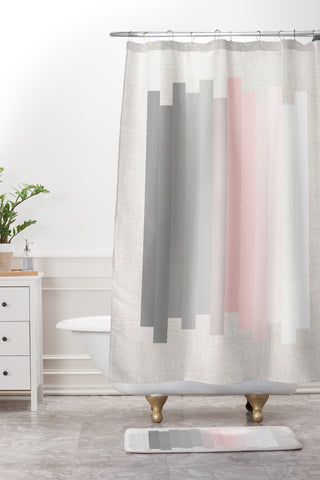 Iveta Abolina Silver Lining Shower Curtain And Mat