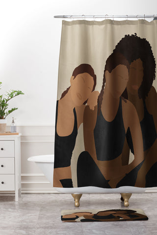 Iveta Abolina Sisters Shower Curtain And Mat