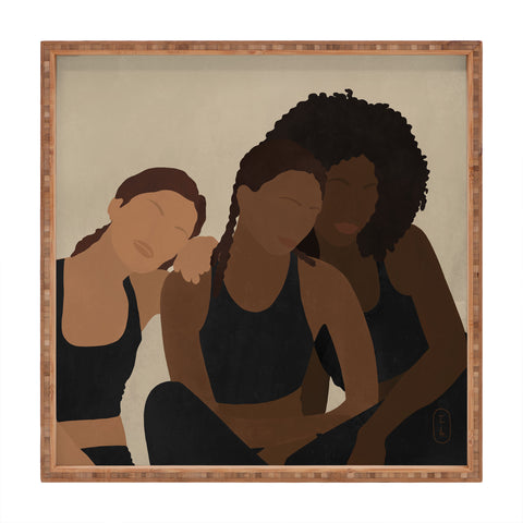 Iveta Abolina Sisters Square Tray