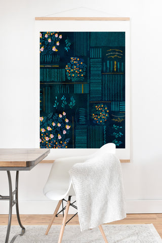 Iveta Abolina Smokey Fields Art Print And Hanger