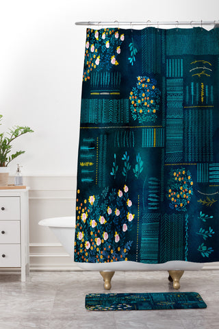 Iveta Abolina Smokey Fields Shower Curtain And Mat