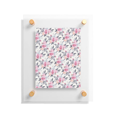 Iveta Abolina Snow Rose Floating Acrylic Print