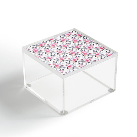 Iveta Abolina Snow Rose Acrylic Box
