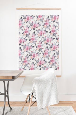 Iveta Abolina Snow Rose Art Print And Hanger
