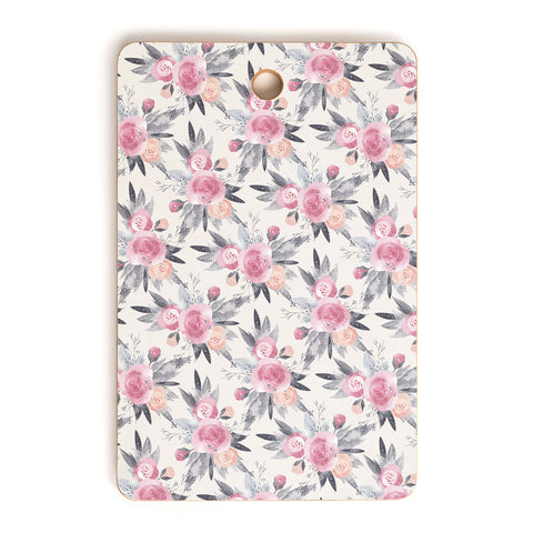 Iveta Abolina Snow Rose Cutting Board Rectangle