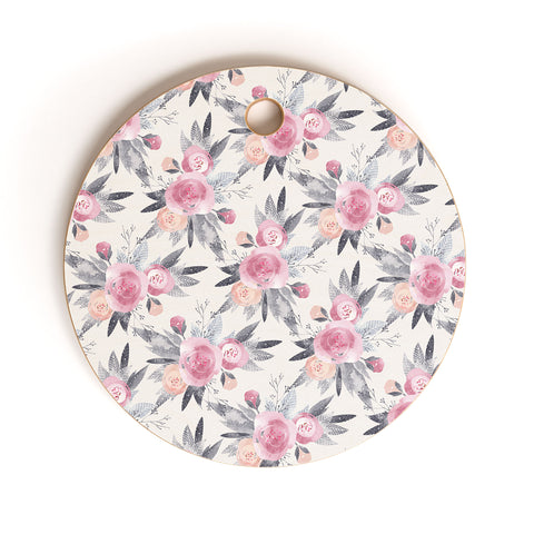 Iveta Abolina Snow Rose Cutting Board Round