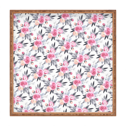 Iveta Abolina Snow Rose Square Tray