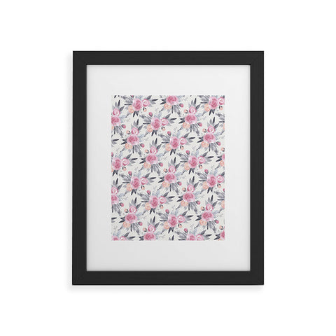 Iveta Abolina Snow Rose Framed Art Print